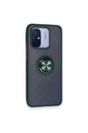 Mey İthalat®   Redmi 12C Kılıf Montreal Yüzüklü Silikon Kapak - Yeşil