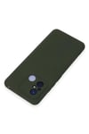 Mey İthalat®   Redmi 12C Kılıf Nano içi Kadife Silikon - Koyu Yeşil