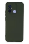Mey İthalat®   Redmi 12C Kılıf Nano içi Kadife Silikon - Koyu Yeşil
