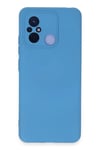 Mey İthalat®   Redmi 12C Kılıf Nano içi Kadife Silikon - Mavi