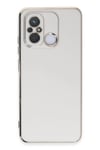 Mey İthalat®   Redmi 12C Kılıf Volet Silikon - Beyaz
