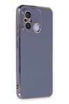 Mey İthalat®   Redmi 12C Kılıf Volet Silikon - Mavi