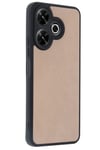 Mey İthalat®   Redmi 13 4G Kılıf Aras Deri Kapak - Pudra