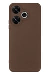 Mey İthalat®   Redmi 13 4G Kılıf First Silikon - Kahverengi