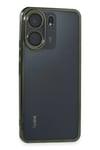 Mey İthalat®   Redmi 13C Kılıf  Lensli Silikon - Yeşil