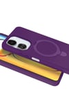 Mey İthalat®   Redmi 13C Regal Magsafe Standlı Kapak - Derin Mor