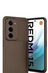 Mey İthalat®   Redmi 15 4G Auto Focus Karbon Kapak - Kahverengi