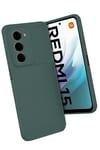 Mey İthalat®   Redmi 15 4G Auto Focus Karbon Kapak - Koyu Yeşil