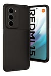 Mey İthalat®   Redmi 15 4G Auto Focus Karbon Kapak - Siyah