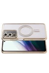 Mey İthalat®   Redmi 15 4G Joke Simli Magneticsafe Kılıf - Gold