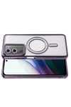 Mey İthalat®   Redmi 15 4G Joke Simli Magneticsafe Kılıf - Derin Mor