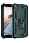 Mey İthalat®   Redmi 7A Kılıf Sofya Yüzüklü Silikon Kapak - Yeşil