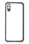 Mey İthalat®   Redmi 9A Kılıf Miami Şeffaf Silikon - Gri