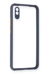 Mey İthalat®   Redmi 9A Kılıf Miami Şeffaf Silikon - Gri