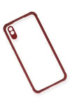 Mey İthalat®   Redmi 9A Kılıf Miami Şeffaf Silikon - Fuşya