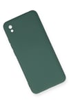 Mey İthalat®   Redmi 9A Kılıf Nano içi Kadife Silikon - Koyu Yeşil