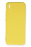 Mey İthalat®   Redmi 9A Kılıf Nano içi Kadife Silikon - Sarı