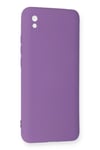 Mey İthalat®   Redmi 9A Kılıf Nano içi Kadife Silikon - Mor