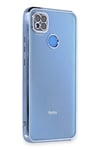 Mey İthalat®   Redmi 9C Kılıf  Lensli Silikon - Açık Mavi