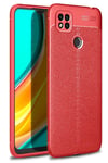 Mey İthalat®   Redmi 9C Kılıf Auto Focus Kapak - Kırmızı