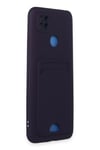 Mey İthalat®   Redmi 9C Kılıf Kelvin Kartvizitli Silikon - Derin Mor