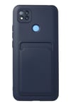Mey İthalat®   Redmi 9C Kılıf Kelvin Kartvizitli Silikon - Lacivert