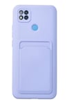 Mey İthalat®   Redmi 9C Kılıf Kelvin Kartvizitli Silikon - Lila