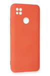 Mey İthalat®   Redmi 9C Kılıf Nano içi Kadife Silikon - Turuncu