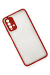Mey İthalat®   Redmi 9T Kılıf Montreal Silikon Kapak - Kırmızı