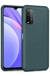 Mey İthalat®   Redmi 9T Kılıf Nano içi Kadife Silikon - Koyu Yeşil