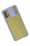 Mey İthalat®   Redmi 9T Kılıf Palm Buzlu Kamera Sürgülü Silikon - Lila