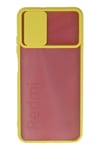 Mey İthalat®   Redmi 9T Kılıf Palm Buzlu Kamera Sürgülü Silikon - Sarı