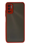 Mey İthalat®   Redmi Note 10 5G Kılıf Montreal Silikon Kapak - Kırmızı