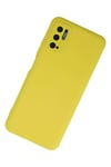 Mey İthalat®   Redmi Note 10 5G Kılıf Nano içi Kadife Silikon - Sarı