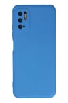 Mey İthalat®   Redmi Note 10 5G Kılıf Nano içi Kadife Silikon - Mavi