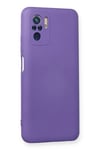 Mey İthalat®   Redmi Note 10 Kılıf Nano içi Kadife Silikon - Mor