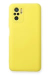 Mey İthalat®   Redmi Note 10 Kılıf Nano içi Kadife Silikon - Sarı