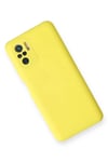 Mey İthalat®   Redmi Note 10 Kılıf Nano içi Kadife Silikon - Sarı