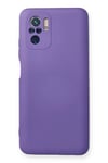 Mey İthalat®   Redmi Note 10 Kılıf Nano içi Kadife Silikon - Mor