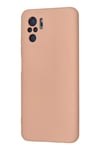 Mey İthalat®   Redmi Note 10 Kılıf Nano içi Kadife Silikon - Pudra
