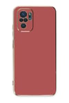 Mey İthalat®   Redmi Note 10 Kılıf Volet Silikon - Kırmızı