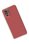 Mey İthalat®   Redmi Note 10 Kılıf Volet Silikon - Kırmızı