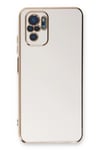 Mey İthalat®   Redmi Note 10 Kılıf Volet Silikon - Beyaz