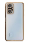 Mey İthalat®   Redmi Note 10 Pro Kılıf  Lensli Silikon - Gold
