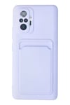 Mey İthalat®   Redmi Note 10 Pro Kılıf Kelvin Kartvizitli Silikon - Lila