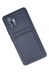 Mey İthalat®   Redmi Note 10 Pro Kılıf Kelvin Kartvizitli Silikon - Lacivert