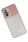 Mey İthalat®   Redmi Note 10 Pro Kılıf Palm Buzlu Kamera Sürgülü Silikon - Pembe