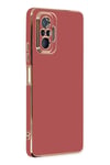 Mey İthalat®   Redmi Note 10 Pro Kılıf Volet Silikon - Kırmızı