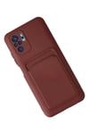 Mey İthalat®   Redmi Note 10S Kılıf Kelvin Kartvizitli Silikon - Bordo