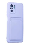 Mey İthalat®   Redmi Note 10S Kılıf Kelvin Kartvizitli Silikon - Lila